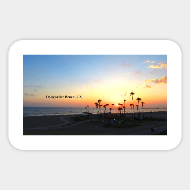 Dockweiler Beach, Sticker by supernova23